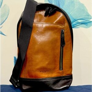 Coach leather sling bag